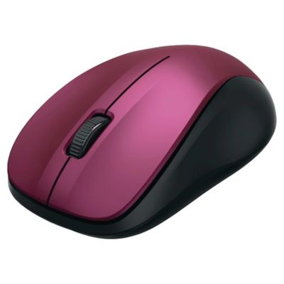 Bezdrátová optická myš HAMA, bordó/růžová