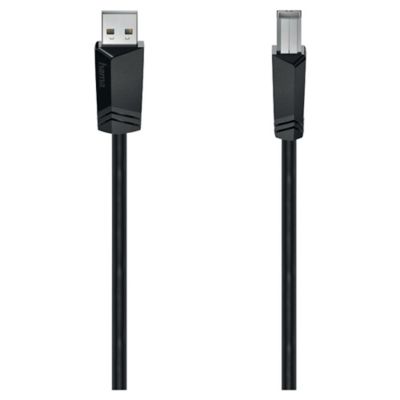 USB kabel HAMA typ A-B, 1,8 m, šedý