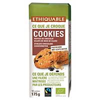 Cookie bio Ethiquable - pépites chocolat noir et noix de cajou - paquet de 12