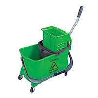 CLEANING TROLLEY DOUBLE BUCKET 20L