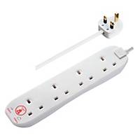 SRG44N-MP Surge Extension Lead 4-Socket 4m 13A White