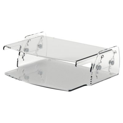 Support pour écran Fellowes Clarity, hauteur réglable de 7 à 13 cm, transparent