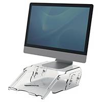 Support écran PC Fellowes Clarity + porte-documents - H 10 à 16 cm - transparent