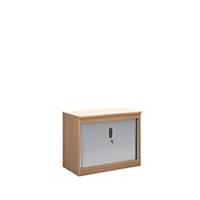 Wooden Cupboard With Tambour Door 1-Shelf 800mm Beech - Del & Ins - Excludes NI