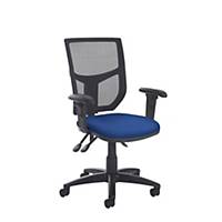 Altino High Back Mesh Chair With Adjustable Arms Blue  D&I  Excl NI