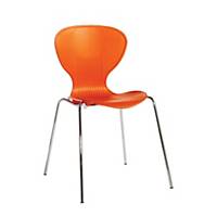 Sienna Dining Chair Orange - Pack Of 4 - Del & Ins - Excludes Northern Ireland