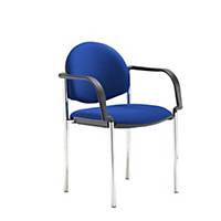 Coda Multi-Purpose Stacking Chair With Arms Blue - Del & Ins - Excludes NI