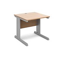 Vivo Straight Desk 800x800mm Beech/Silver - Del & Ins - Excludes NI