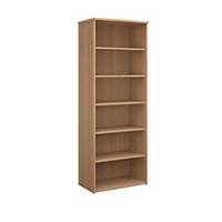 Universal Bookcase 5-Shelf 2140Hmm Beech - Delivery Only - Excludes NI