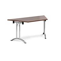 Trapezoidal Fold-Leg Table 1600x800mm Walnut - Delivery Only