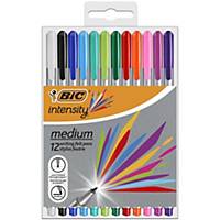 Bic Intensity Felt Pens Medium Asst - Pack Of 12