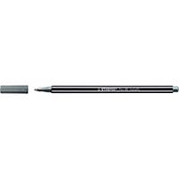 Fixka Stabilo Pen 68 Metallic, priemer hrotu 1 mm, strieborná