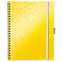 Poznámkový blok Leitz WOW, A4, mobilný, linajkový, 160 strán, žltý