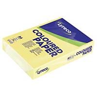 Papel Lyreco - A4 - 80 g/m2 - amarelo canário pastel - Resma 500 folhas