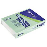 LYRECO PASTEL TINTED GREEN A4 PAPER 80GSM - PACK OF 1 REAM (500 SHEETS)