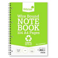 Silvine Recycled Notebook A4 Twin-Wire