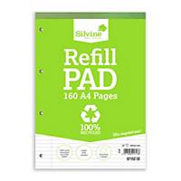 Silvine Recycled A4 Twin Refill Pad -Wire