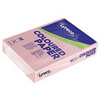 Lyreco coloured paper A4 80g pink - pack of 500 sheets