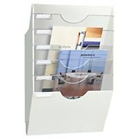 Cep wall display rack A4 6 partitions white