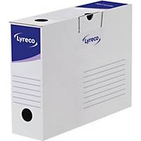 Lyreco archive box for listings 39x32x spine 8cm automatic assembly