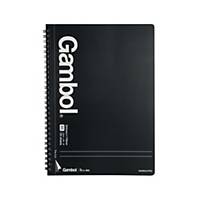 Gambol GTN1854 Double Wired Notebook B5 Black