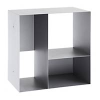Shelves modular, 59x59x30 cm, holes 3 sides, white
