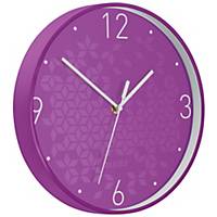 Nástěnné hodiny Leitz WOW, fialové