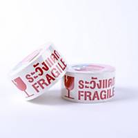 SCOTCH 3610 OPP Tape Printed  FRAGILE  Size 2  X 30 Yards Core 3  White/Red