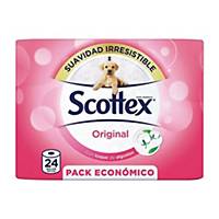 Papel higiénico Scottex Original - 2 folhas - 17 m - Pacote de 24 rolos