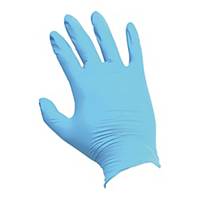 Rękawice nitrylowe SAFEMED Effect PF Blue, niebieskie, rozmiar S, 100 sztuk