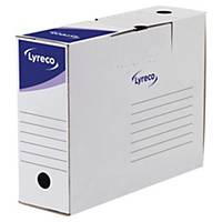 Lyreco Archive Box, White, 100mm, Pack Of 25