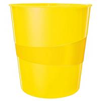 Odpadkový kôš Leitz WOW, 15 l, žltý