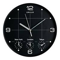 Zegar ścienny UNILUX On Time, 30,5 cm, czarny