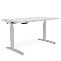 Fellowes Levado Sit-Stand Desk - Height Adjustable - White  - 1400mm x 800mm
