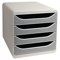 Exacompta Big Box 4-drawer unit grey
