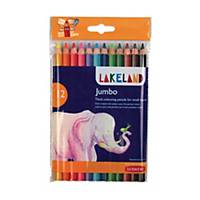 Lakeland Jumbo Pencils Coloured - Pack Of 12