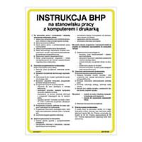 Instrukcja BHP na stanowisku pracy z komputerem i drukarką