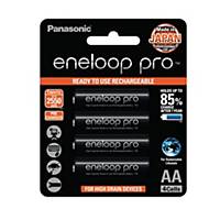 PANASONIC Eneloop Pro AA Rechargable 2550Mah Pack Of 4