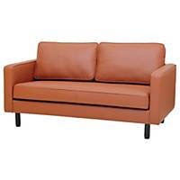 SIMMATIK L-SF-SAND-2 Leather Sofa 2 Seat Brown