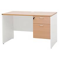 SIMMATIK L-WK140DA Office Table Beech/White