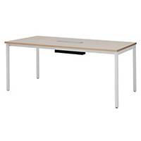 SIMMATIK โต๊ะประชุมไม้ L-MT-TR200 200X90X75 ซม โอ๊ค/ขาว