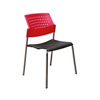 ITOKI เก้าอี้พักคอย GD-01 สีแดง/ดำ