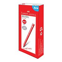 Faber Castell Rx Gel Retractable Pen 0.5mm Red - Box of 10