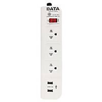 DATA WL158IM3W EXTENSION CABLE 3 SOCKETS 1 SWITCHES 3 METERS WITH 2 USB WHITE