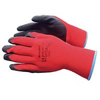 Rękawice ochronne M-GLOVE L2001, rozmiar 9, czerwone, 12 par