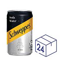 Schweppes 玉泉 梳打水 (迷你罐) 200毫升 - 24罐裝
