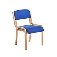 Conference Chair Wood-Framed Blue - Delivery Only - Excludes Northern Ireland