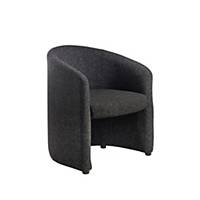 Reception Tub Chair Charcoal - Delivery Only