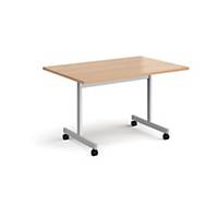 Rectangular Fliptop Meeting Table 1200x800mm Beech - Delivery Only - Excludes NI