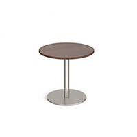 Monza Circular Dining Table 800mm Walnut - Delivery Only